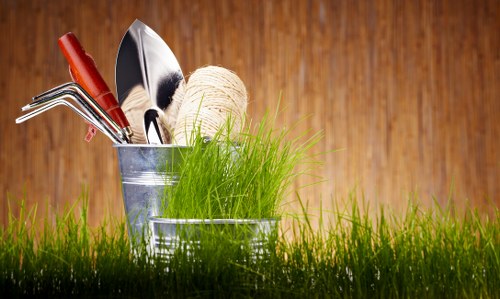 Careful pruning near houses and boundary fences in Willesden